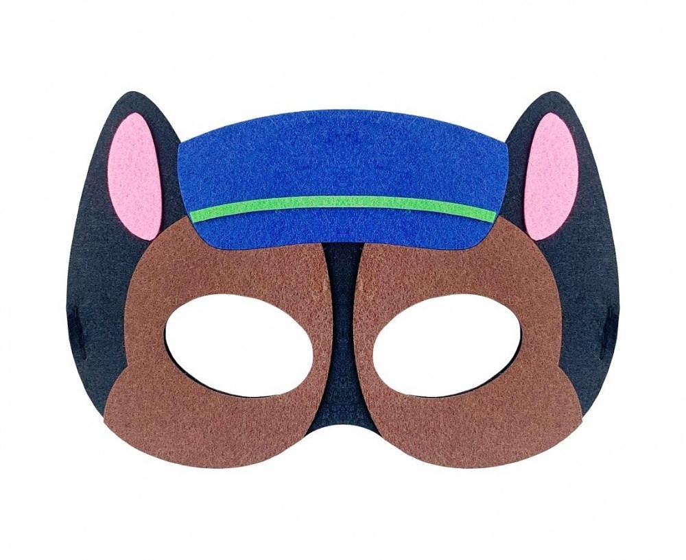 DOG BRIGADE FELT MASK - POLICEMAN 2, 18X12 CM GODAN